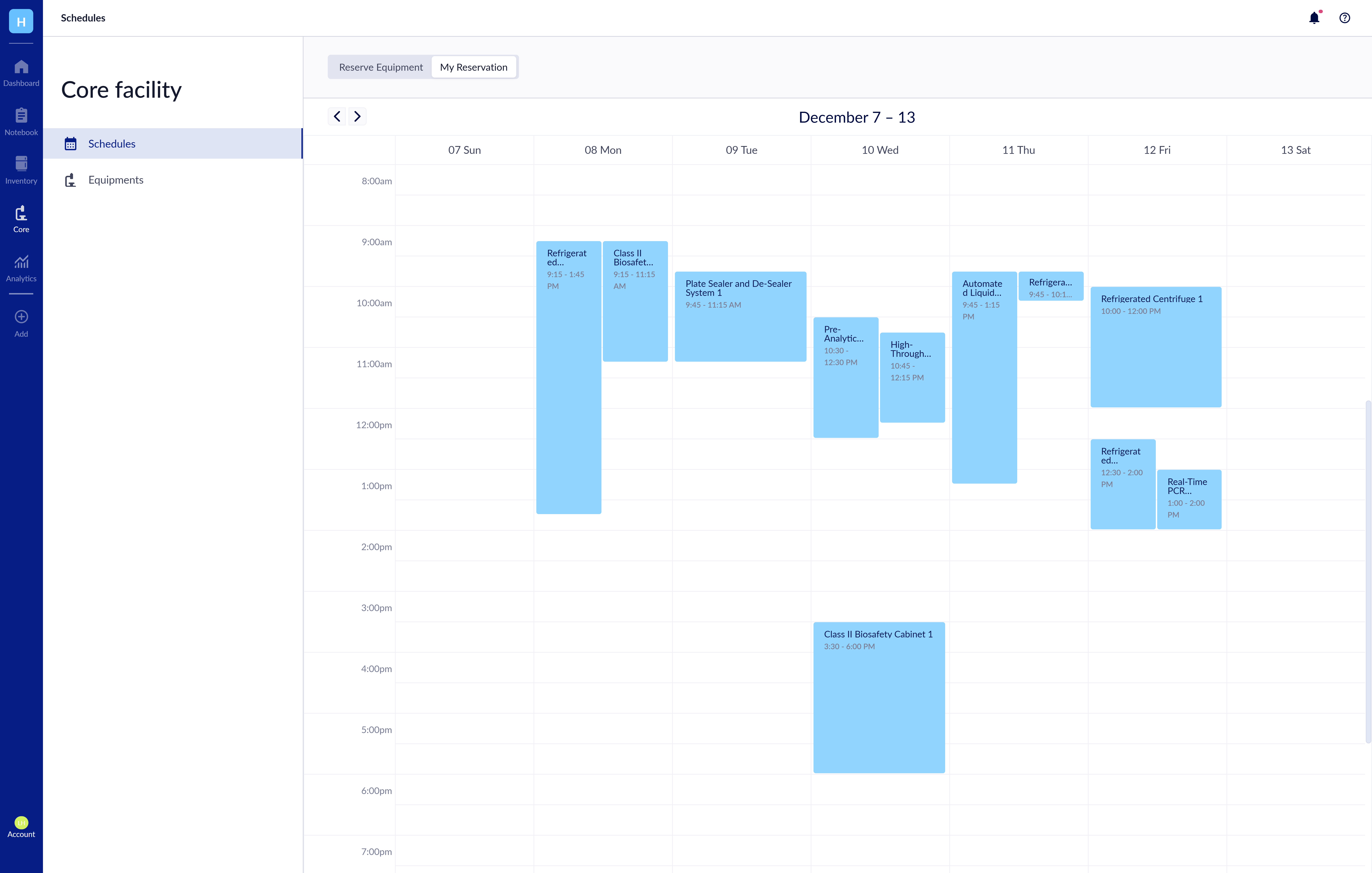 Visualize Instrument Availability and Scheduling