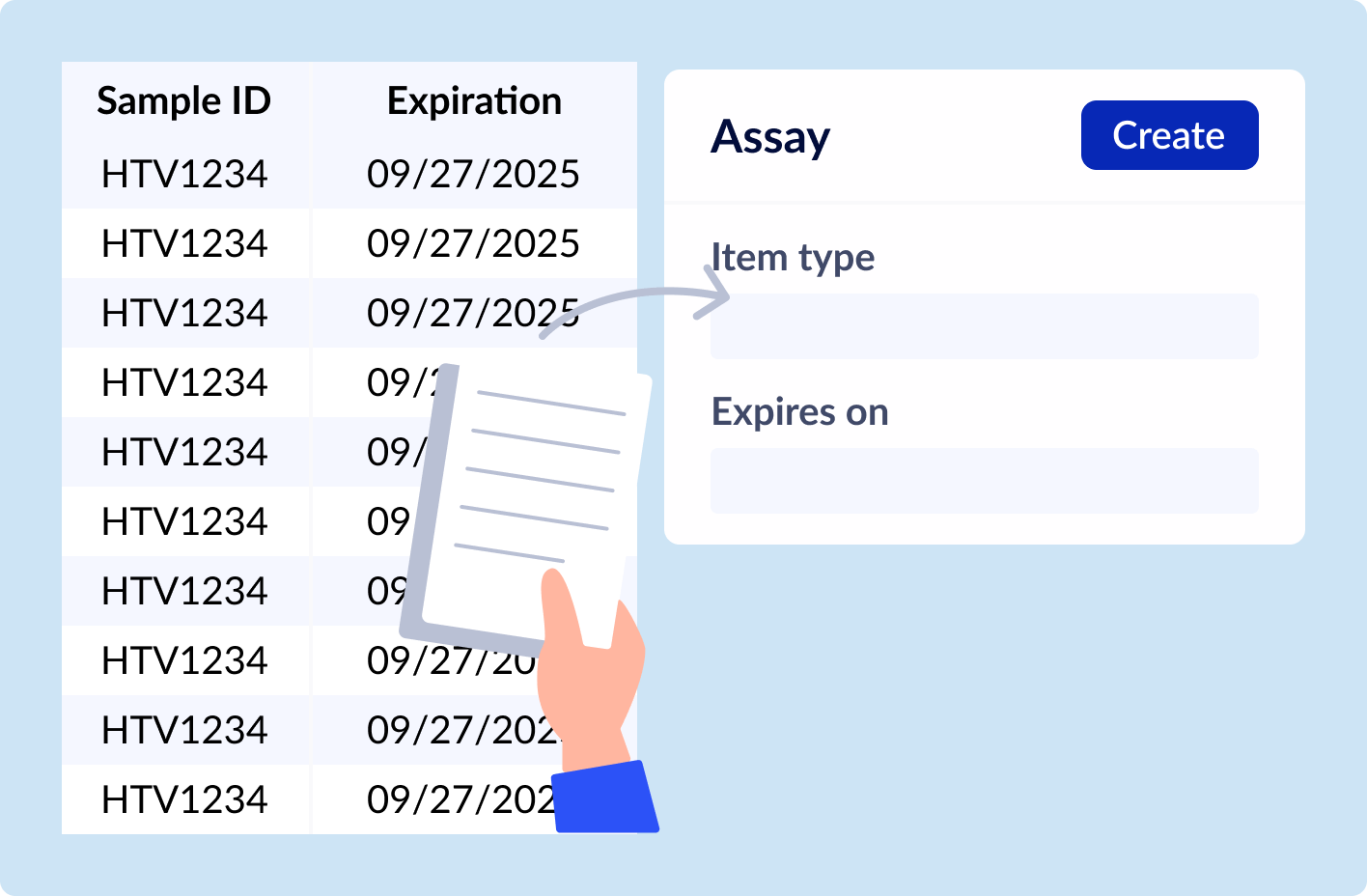 Manual Data Transfer